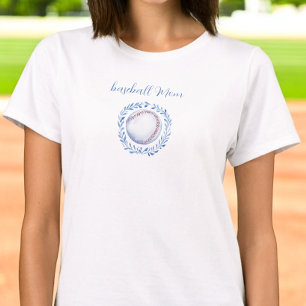 T-shirt Coquette Baseball Maman Florale Chinoiserie Wreath