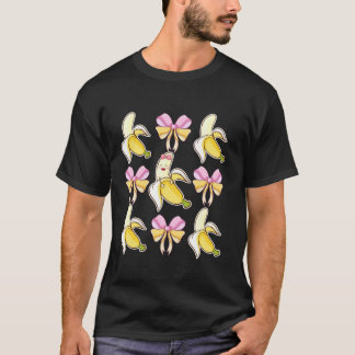T-shirt Coquette Bow Banana Girl Coquette Girl Christmas P