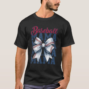 T-shirt Coquette Bow Baseball Maman Mama Jeu Jour tendance