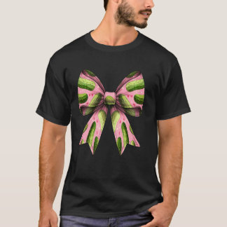 T-shirt Coquette Bow Cornichon Concombre Aneth Motif Fille