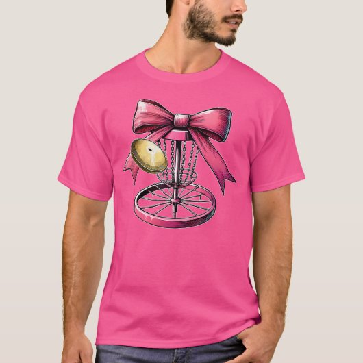 T-shirt Coquette Bow Disque Golf Disque de Golf Panier de  (Devant)