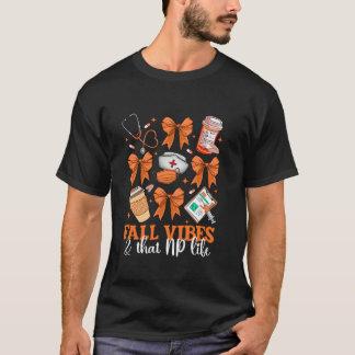 T-shirt Coquette Bow Infirmière Praticien NP Automne Autom