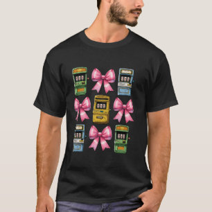 T-shirt Coquette Bow machine à sous Jeu Joueur Moines