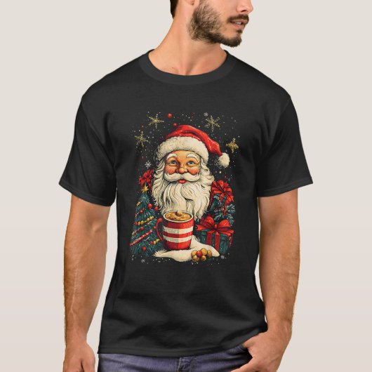 T-shirt Coquette Bow Santa Candy Girly Xmas Christmas Tree (Devant)