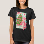 T-shirt Coquette Bow Snowman Nk Christmas Tree Funny Xmas (Devant)