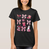T-shirt Coquette Bow Sonographer Valentine Ultrasound Tech (Devant)