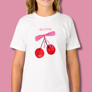 T-shirt Coquette Cerise & Nœud