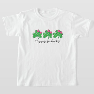 T-shirt Coquette Chanceuse Arc Trèfle Saint-Patrick