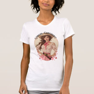 T-shirt Coquette Cowgirl Western Mode Portrait