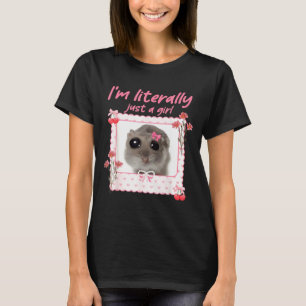 T-shirt Coquette Je suis littéralement juste une fille drô