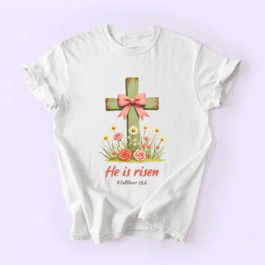 T-shirt Coquette Jesus, Jesus Easter, He is Risen