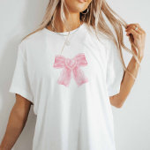 T-shirt coquette rose