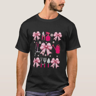 T-shirt Coquette Rose Bow Garden Jardin Jardin d'Amour Pla