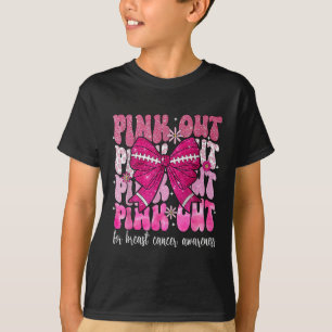 T-shirt Coquette rose Football de sensibilisation au cance