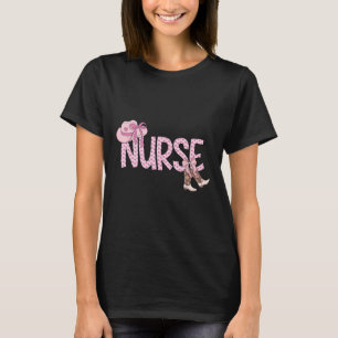 T-shirt Coquette rose Western Cowgirl Nurse Nurse