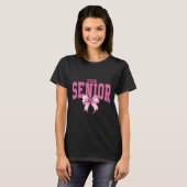 T-shirt Coquette Senior 2025 Rose Bow (Devant entier)