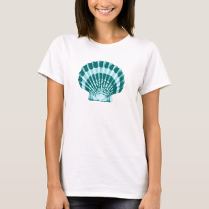 T-shirt Coquillage - Nuances de bleu sarcelle