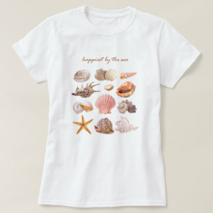 T-shirt Coquillages de bord de mer esthétique