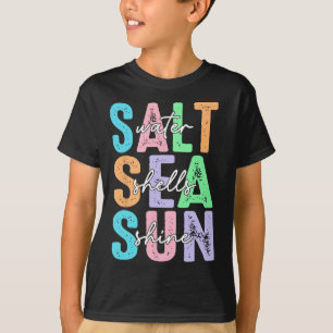 T-shirt Coquillages d'eau salée Ensoleillement Vacances d'