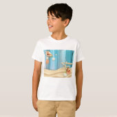 T-shirt Coquillages Sur Sable (Devant entier)