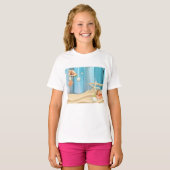 T-shirt Coquillages Sur Sable (Devant entier)