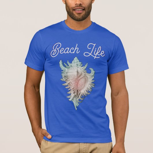 T-shirt Coquille de Conque "Vie de Plage" (Devant)