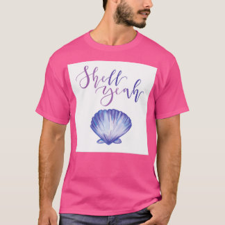 T-shirt Coquille de sirène couleur pourpre