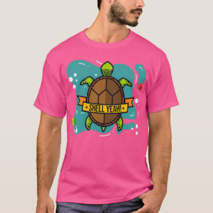 T-shirt Coquille Ouais mignonne Amateur Tortue Drôle Cadea