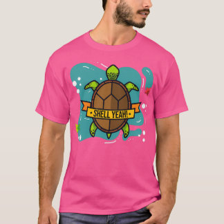 T-shirt Coquille Ouais mignonne Amateur Tortue Drôle Cadea