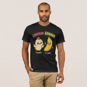 T-SHIRT COQUINE POULE BANANE ! (Devant entier)