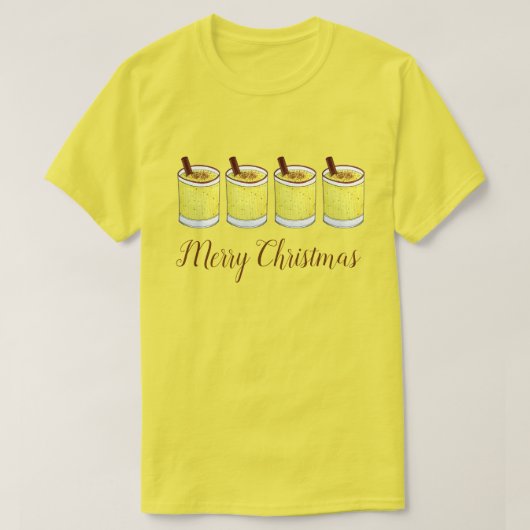 T-shirt Coquito Puerto Rican Eggnog Boire Joyeux Noël (Design devant)