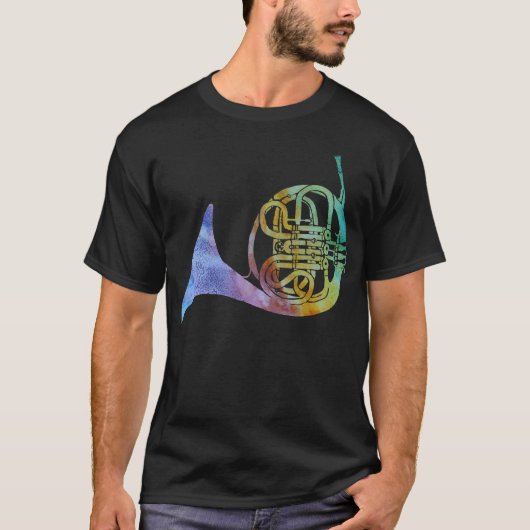 T-shirt Cor de harmonie de lavage d'arc-en-ciel (Devant)