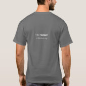 T-shirt Cor uni "je raisonne" pièce en t (les hommes (Dos)