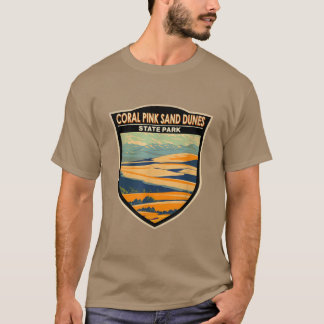 T-shirt Coral Pink Sand Dunes State Park Utah Badge Vintag