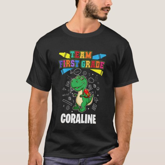 T-shirt Coraline de première année de l'équipe d'enfants p (Devant)