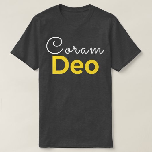 T-shirt Coram Deo Dans Le Précepte De Dieu Théolog Chrétie (Design devant)
