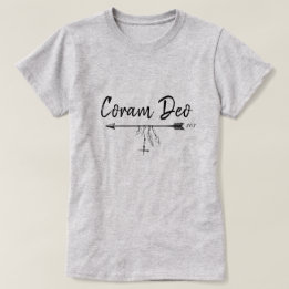T-shirt "Coram Deo" En latin (En présence de Dieu)
