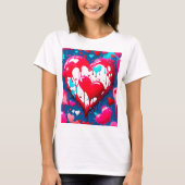 T-shirt Corazones derretidos (Devant)