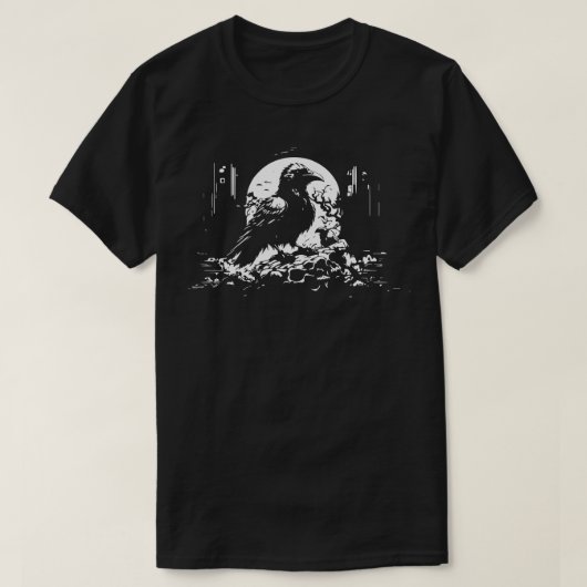 T-shirt corbeau (Design devant)