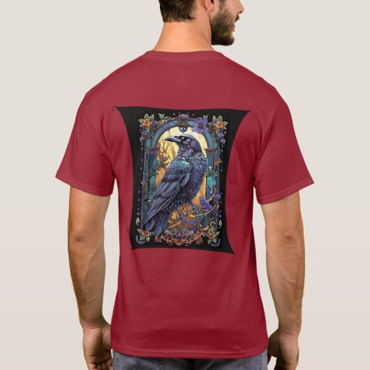 T-shirt Corbeau À La Fenêtre (Dos)