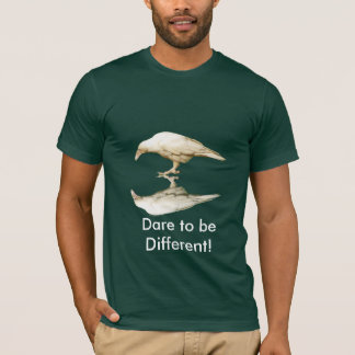 T-shirt Corbeau blanc rare (leucystique) Corbeau pour les 