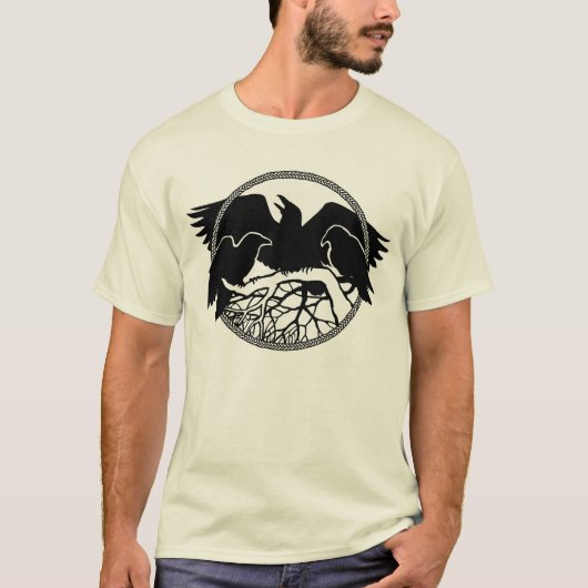 T-shirt corbeau corbeau Cool corneille biologique  (Devant)