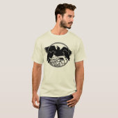 T-shirt corbeau corbeau Cool corneille biologique  (Devant entier)