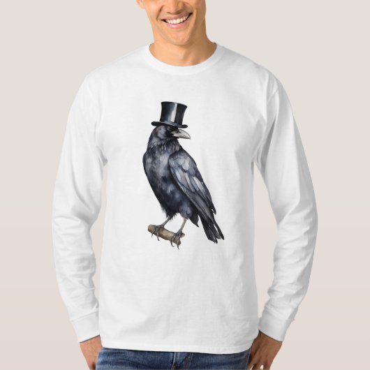 T-shirt Corbeau Dapper en fleur (Devant)