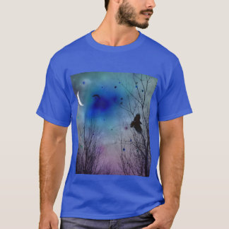 T-shirt Corbeau de minuit bleu