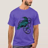 T-shirt Corbeau en spirales (Devant)