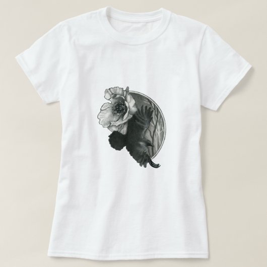 T-shirt Corbeau et bois (Design devant)