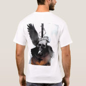 T-shirt Corbeau et crâne (Dos)
