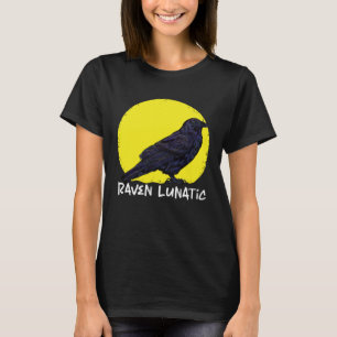 T-shirt Corbeau Lune Lunaire Lunatique Ventilateur de Corb
