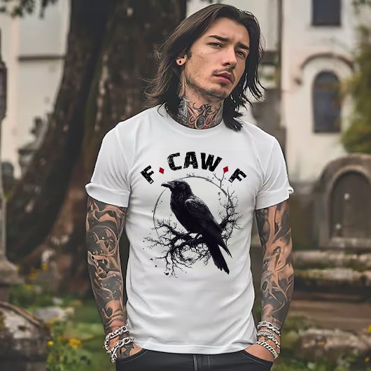 T-shirt Corbeau Méchant Drôle
